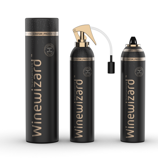 Winewizard - Patented Smart Wine Aerator + Refill Pack Bundle | Scientifically Proven
