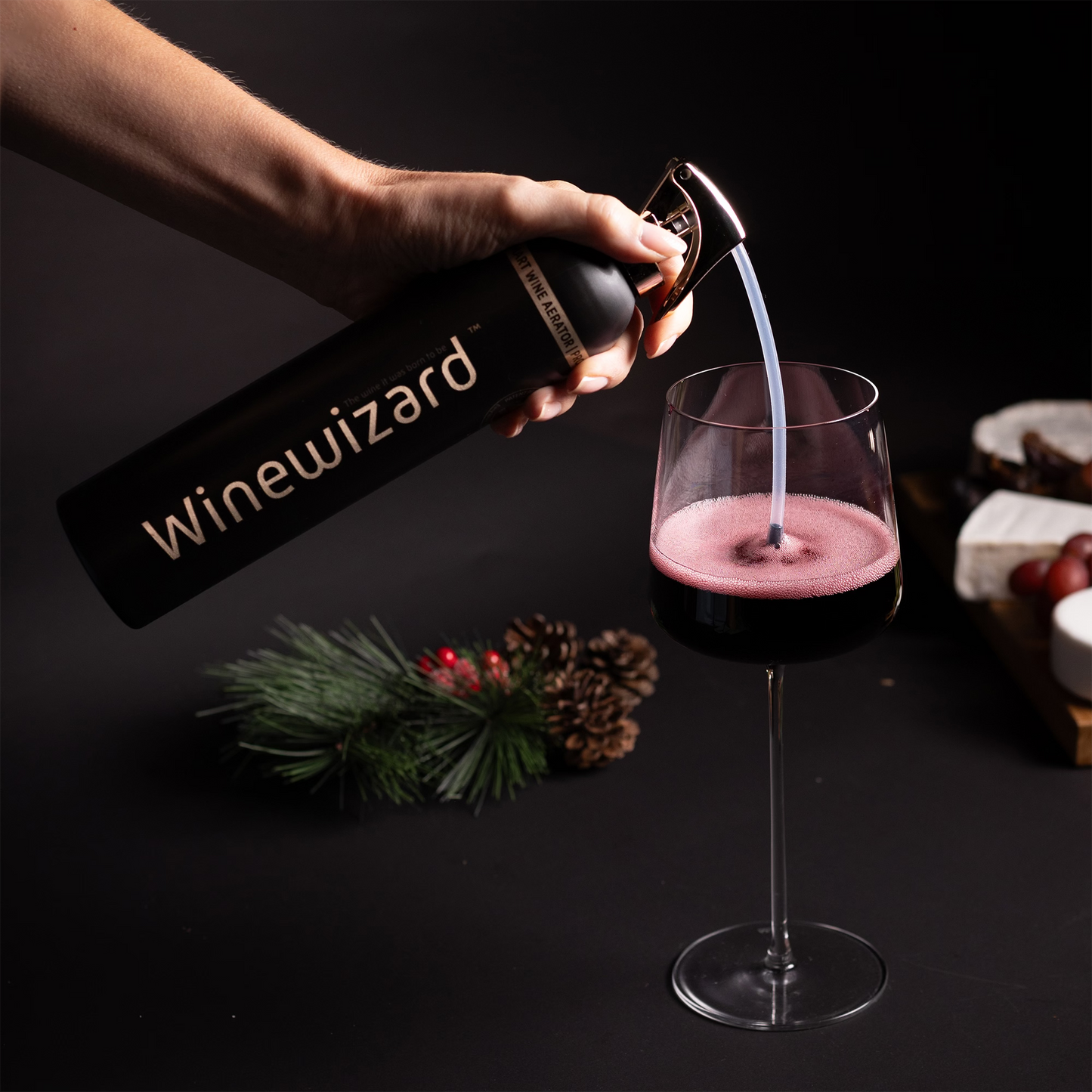 Winewizard - Aeratore per vino intelligente 3 in 1